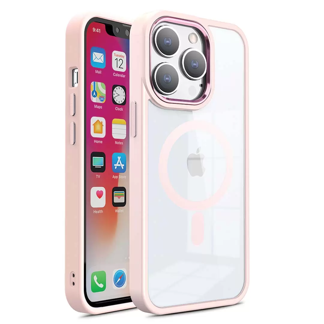 iPhone 15 Pro Max/iPhone 14 Pro Max MagSafe Clear Eco Twotone Rose Gold